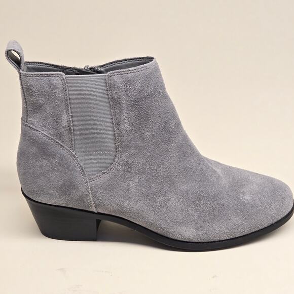 Vionic Roseland Size 10 W Slate Gray Water-Repellent Suede Chelsea Ankle Boot - Picture 1 of 11